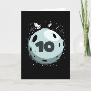 SPACE BIRTHDAY 10 10th Birthday Boy 10 Year Old Card