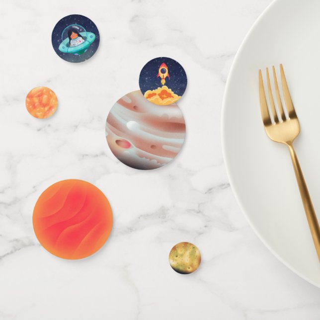 Space birthday confetti (Group)