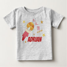 Space Birthday Customisable Shirt