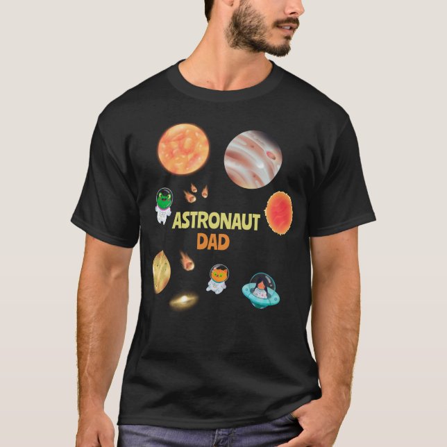 Space birthday dad T-Shirt (Front)