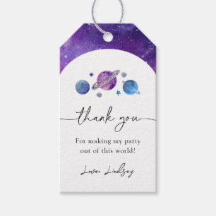 Space Birthday Favour Tag Space Party