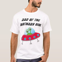 Space Birthday Party Dad T-Shirt