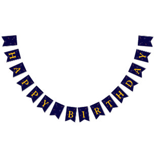 Space Birthday Party Decor Astronaut Galaxy Them Bunting