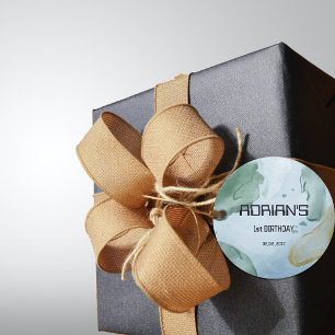 Space Birthday Party Earth Globe Favour Tags