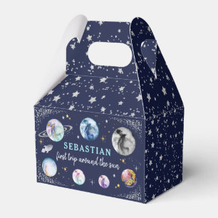 Space Birthday Party First Trip Around The Sun Favour Box