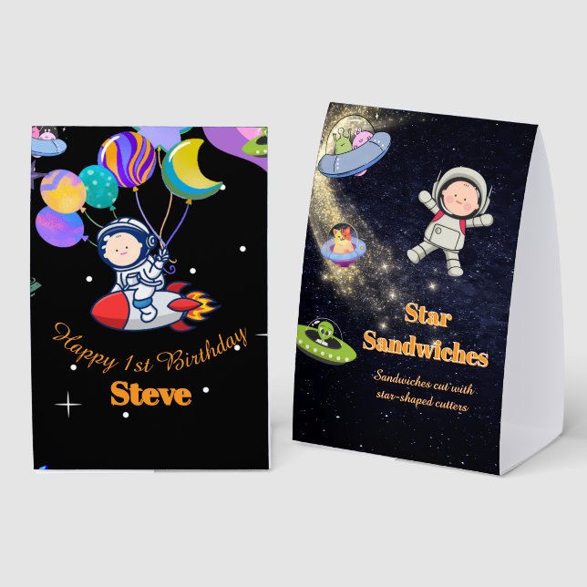 Space Birthday Party Theme (Front/Back)