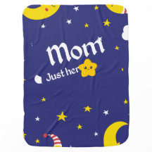 Space blue baby blanket