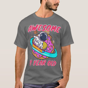 Space Boy Astronaut Awesome at 11 Years Old Birthd T-Shirt