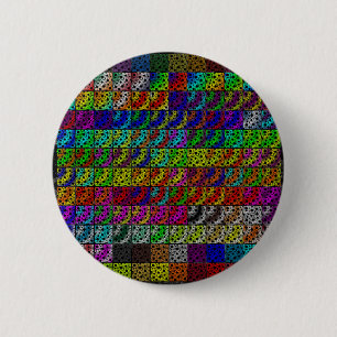 Space Bubble Spots Collection 6 Cm Round Badge
