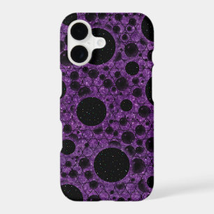 Space Bubble Spots - Glitter Purple