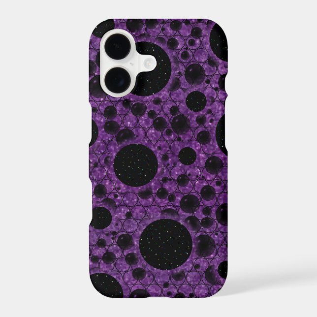 Space Bubble Spots - Glitter Purple (Back)