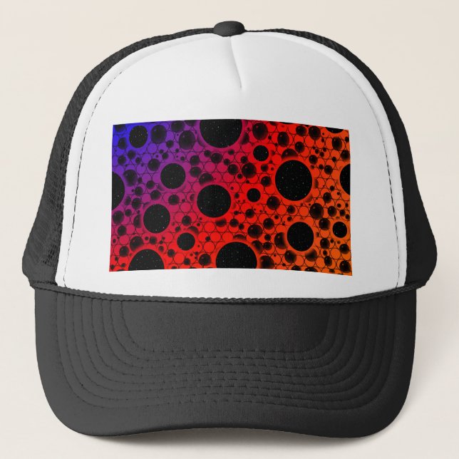 Space Bubble Spots - Heat PBROY Trucker Hat (Front)