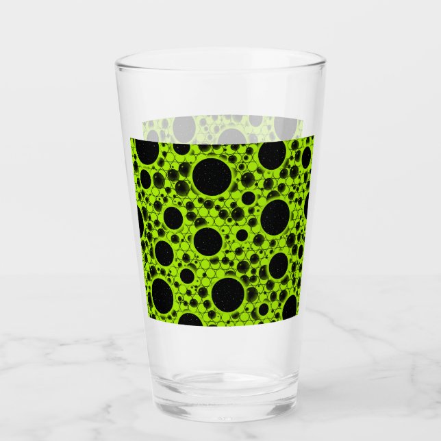 Space Bubble Spots - Lime Glass (Front)