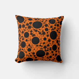 Space Bubble Spots - Orange Cushion
