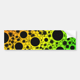 Space Bubble Spots - Rainbow ROYGB Bumper Sticker