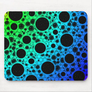 Space Bubble Spots - Rainbow YGCBP Mouse Mat