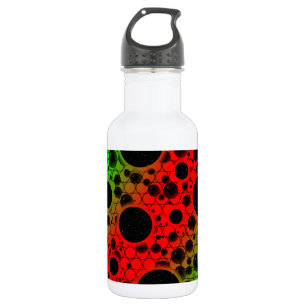 Space Bubble Spots - Red/Green 532 Ml Water Bottle