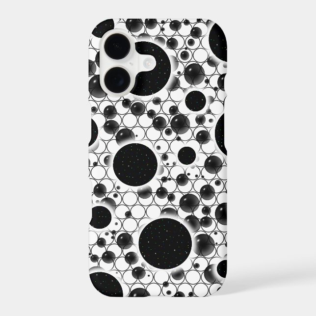 Space Bubble Spots - White (Back)