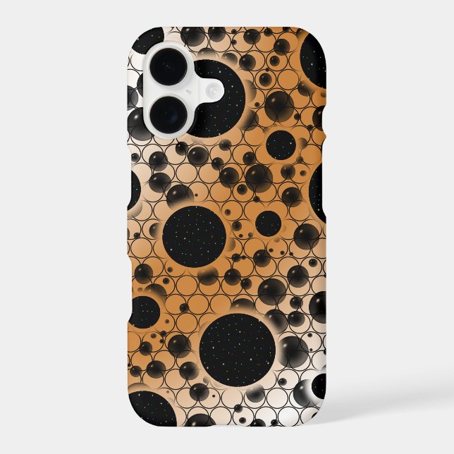 Space Bubble Spots - White/Bronze (Back)