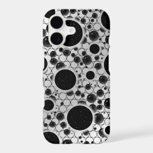 Space Bubble Spots - White/Silver