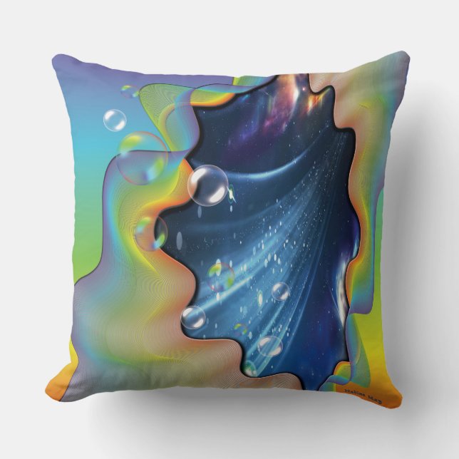 Space Bubbles Cushion (Front)