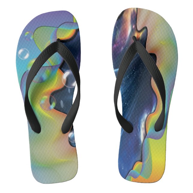 Space Bubbles Flip Flops (Footbed)