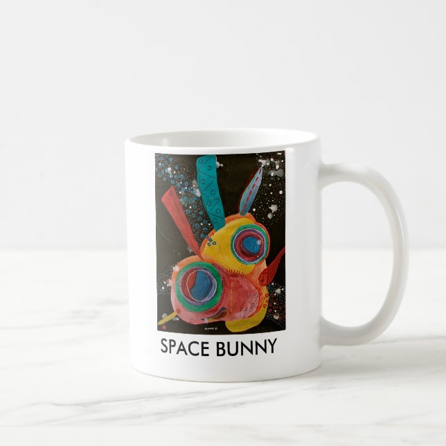 Space Bunny Coffee Mug (Right)