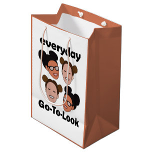 Space Buns Hairstyle Everyday Go-To-Look Fashion Medium Gift Bag
