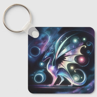 Space Butterfly Dragon Key Ring