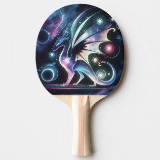 Space Butterfly Dragon Ping Pong Paddle