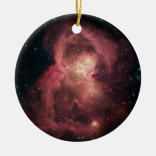 Space Butterfly Nebula Ceramic Tree Decoration