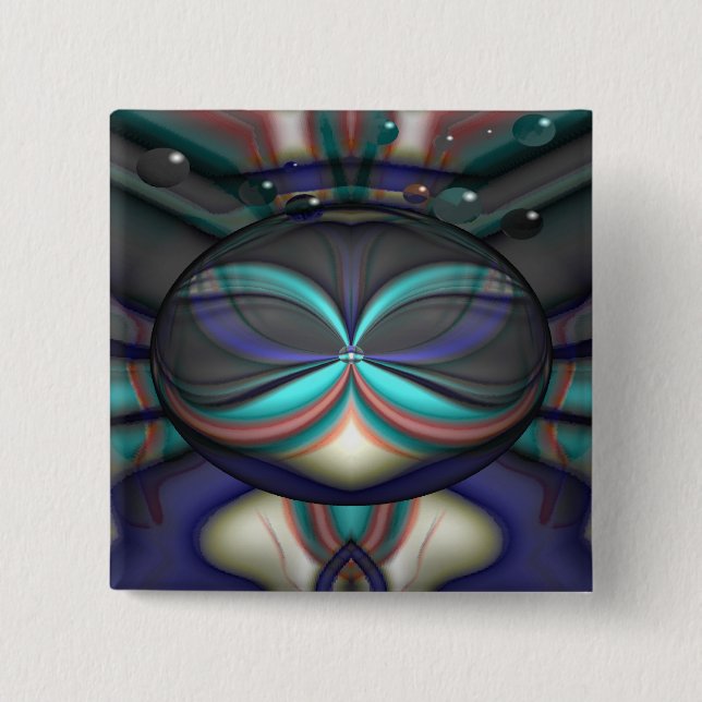 Space Cadet 15 Cm Square Badge (Front)