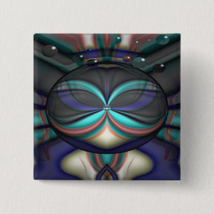 Space Cadet 15 Cm Square Badge
