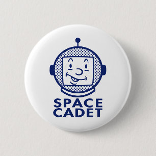 SPACE CADET - Blue 6 Cm Round Badge