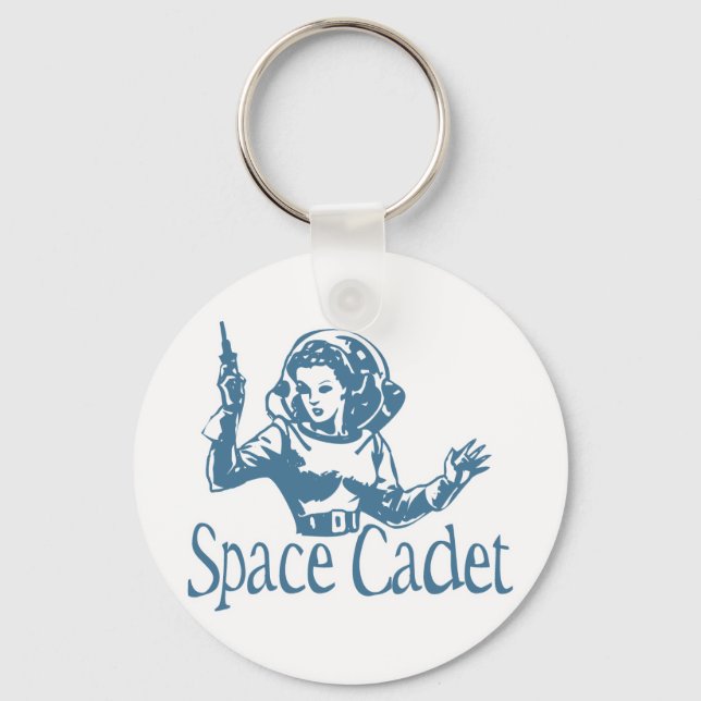 Space Cadet Blue Key Ring (Front)