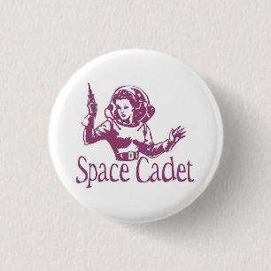 Space Cadet Pink 3 Cm Round Badge