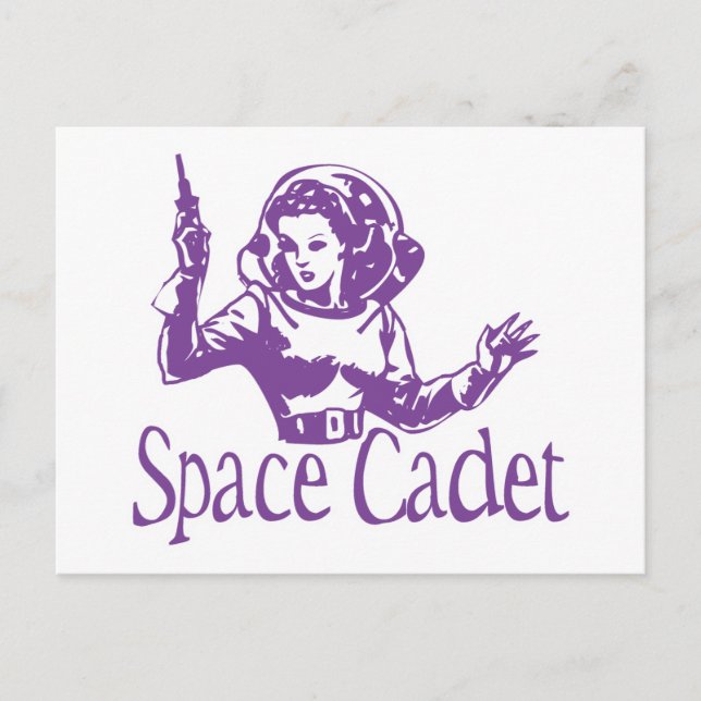 Space Cadet Purple Postcard (Front)
