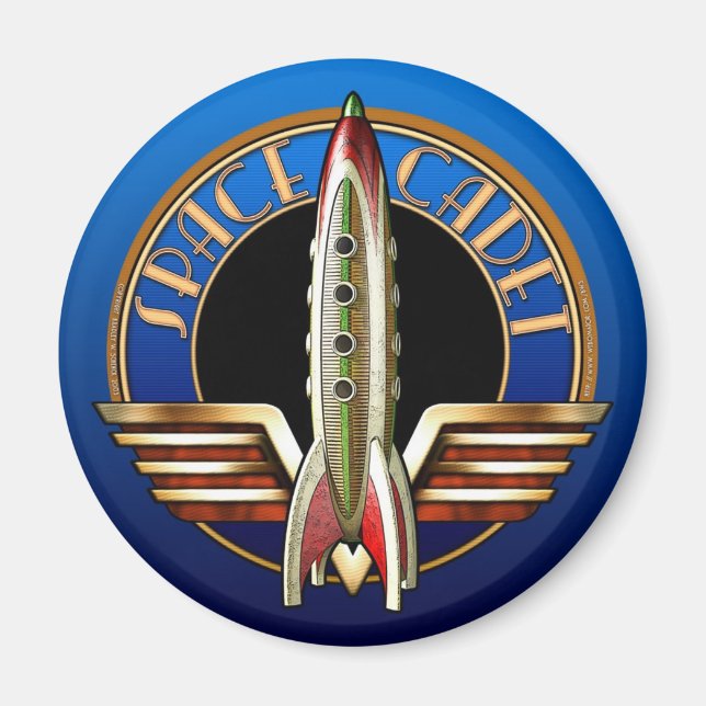 Space Cadet Round Magnet (Front)