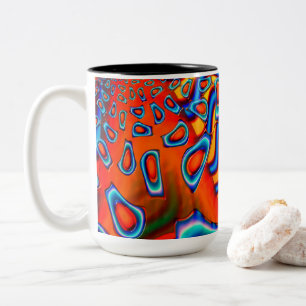 Space Cadet Science Fiction Abstract Two-Tone Coffee Mug