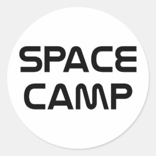 Space Camp Classic Round Sticker