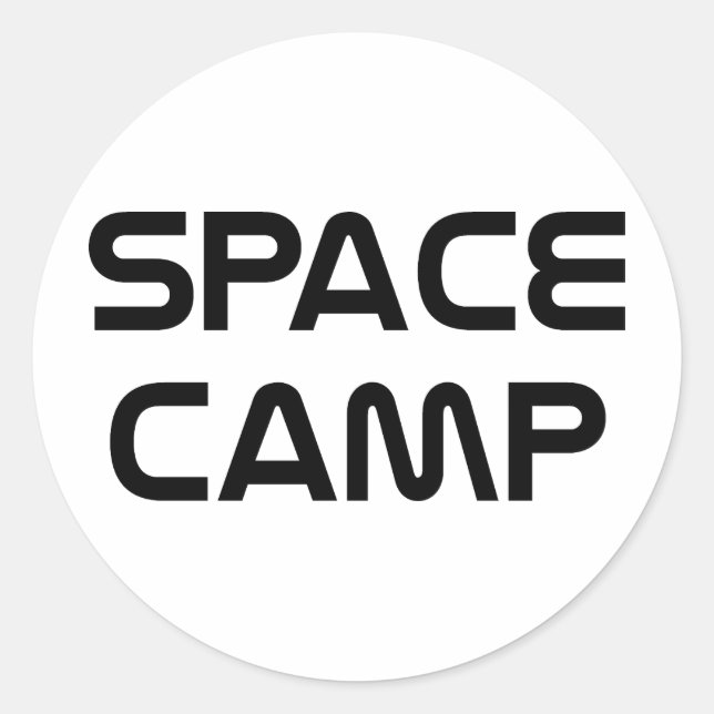 Space Camp Classic Round Sticker (Front)