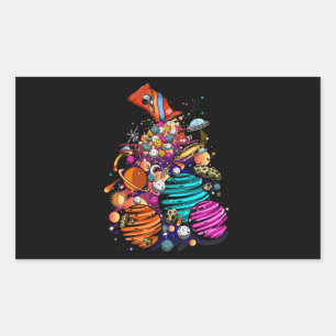 Space Candy Rectangular Sticker