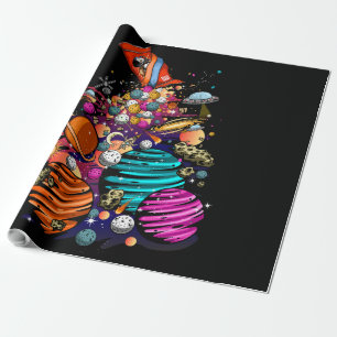 Space Candy Wrapping Paper