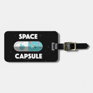 Space Capsule Luggage Tag