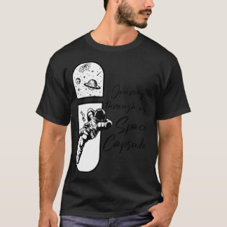 Space Capsule Science Fan Galaxy Astronaut Astrono T-Shirt