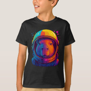 Space Capybara Colourful Astronaut Space Capy Men T-Shirt