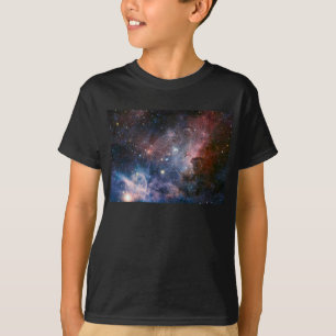 Space Carina Nebula in Red & Blue Hubble Telescope T-Shirt