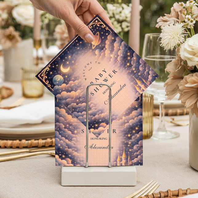 Space Castle Baby Shower Napkin (Creator Uploaded)