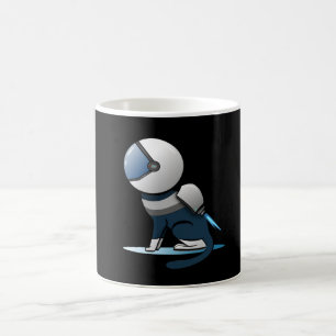 Space Cat Astronaut Flying   Coffee Mug