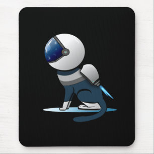 Space Cat Astronaut Flying    Mouse Mat